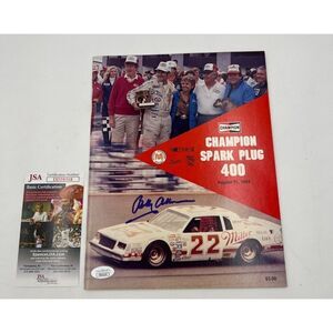 Bobby Allison Signed Vintage Program 1983 Champion Spark Plug 400 JSA COA